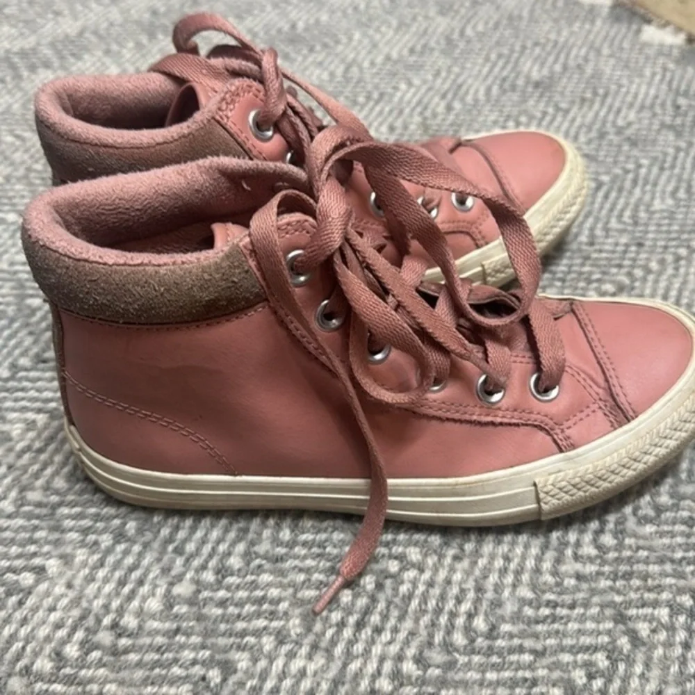 Converse Chuck Taylor All‎ Star Berkshire fleece lined Hi Pink Leather  Size 3